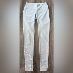 ALO Grey with silver sparkles leggings XS